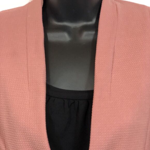 Powder Pink Blazer Iris Los Angeles Women's Small Stretch Hook Eye Pockets - Picture 2 of 7